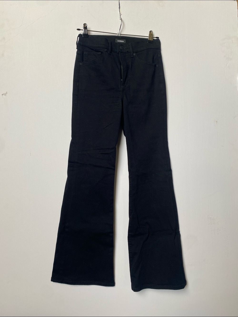 Express Black Flared Jeans